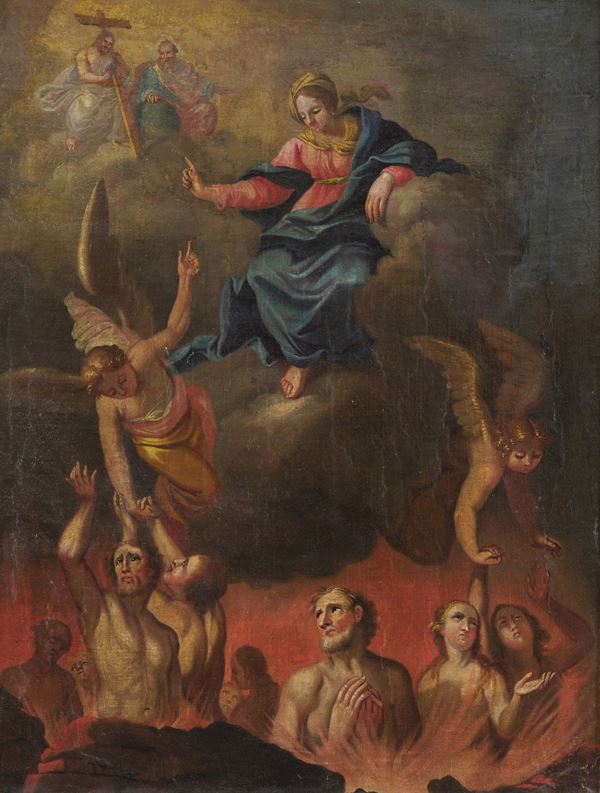 Scuola del XVIII secolo Intercessione della Vergine