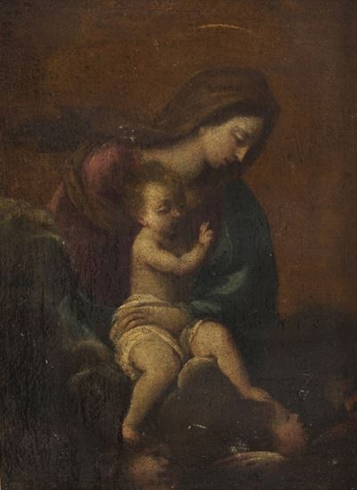Scuola del XVII Secolo Madonna con Bambino