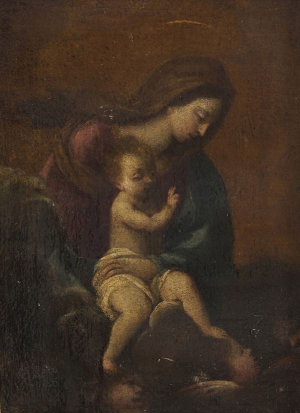 Scuola del XVII secolo Madonna con Bambino