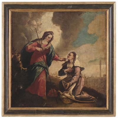 Scuola del XVIII secolo, Santa Vincenza, olio su tela