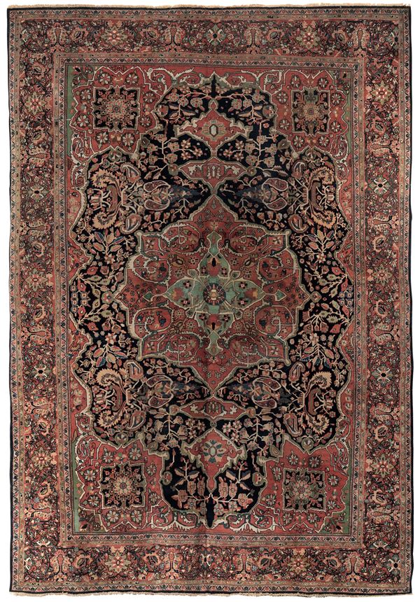 Elegante tappeto Saruk, Persia XIX secolo