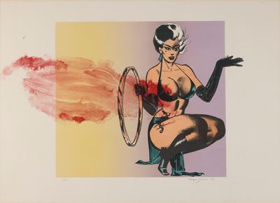 Right Handed Lady, litografia, 1970