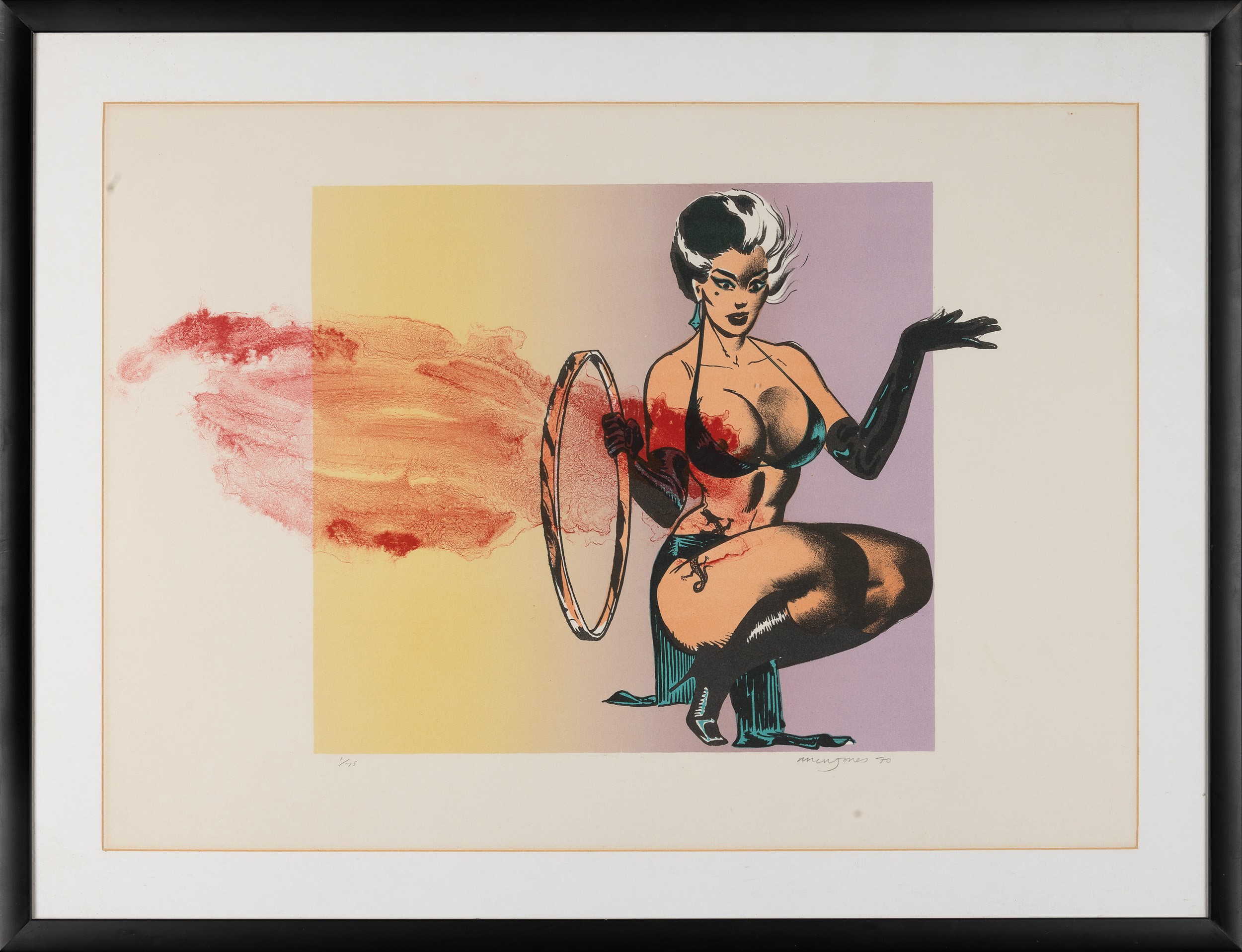 Allen Jones - Right Handed Lady, litografia, 1970