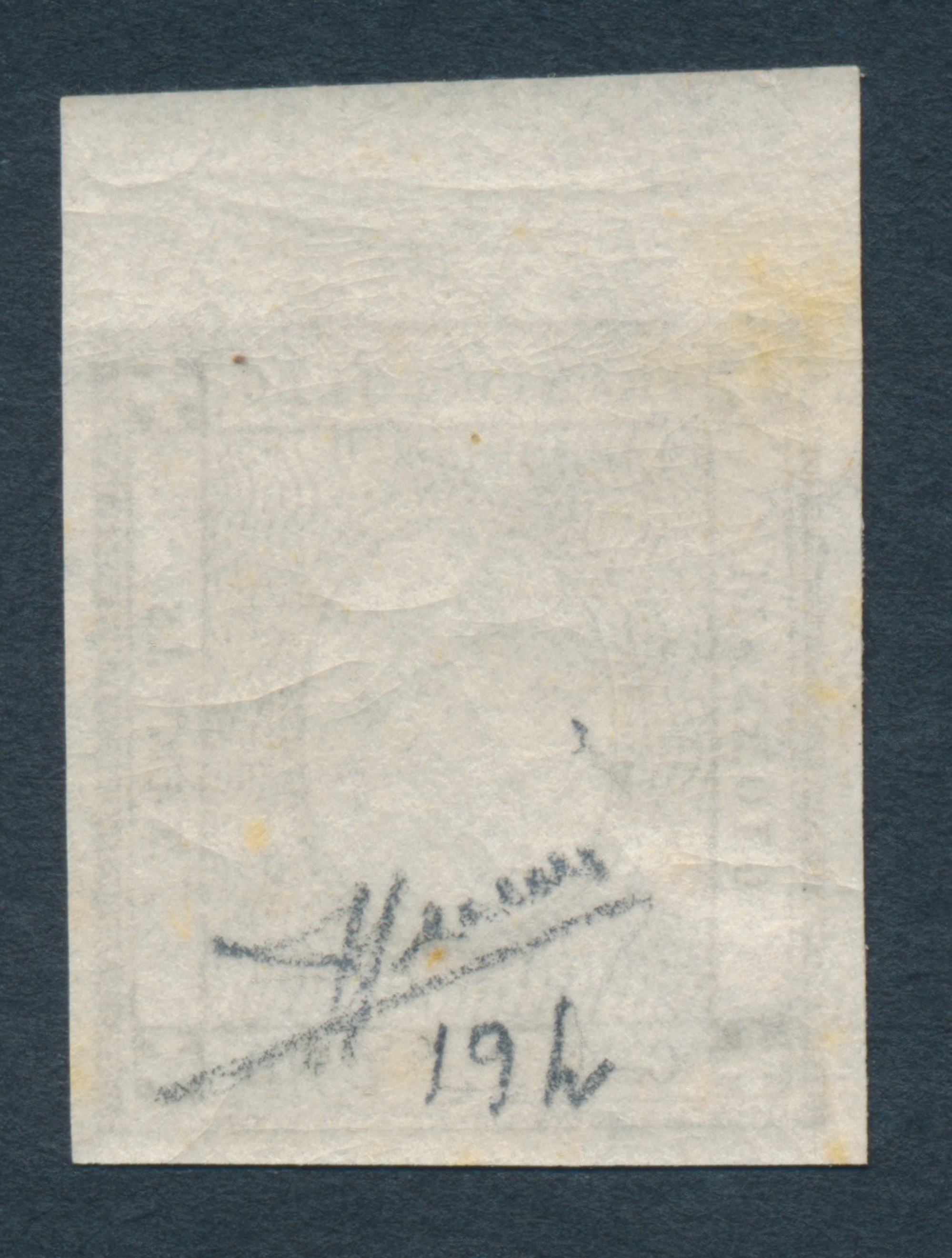 1861 - Sardegna - 1 Cent. Grigio Nero Bdf Senza Cifra in Rilievo (sass. 19h).