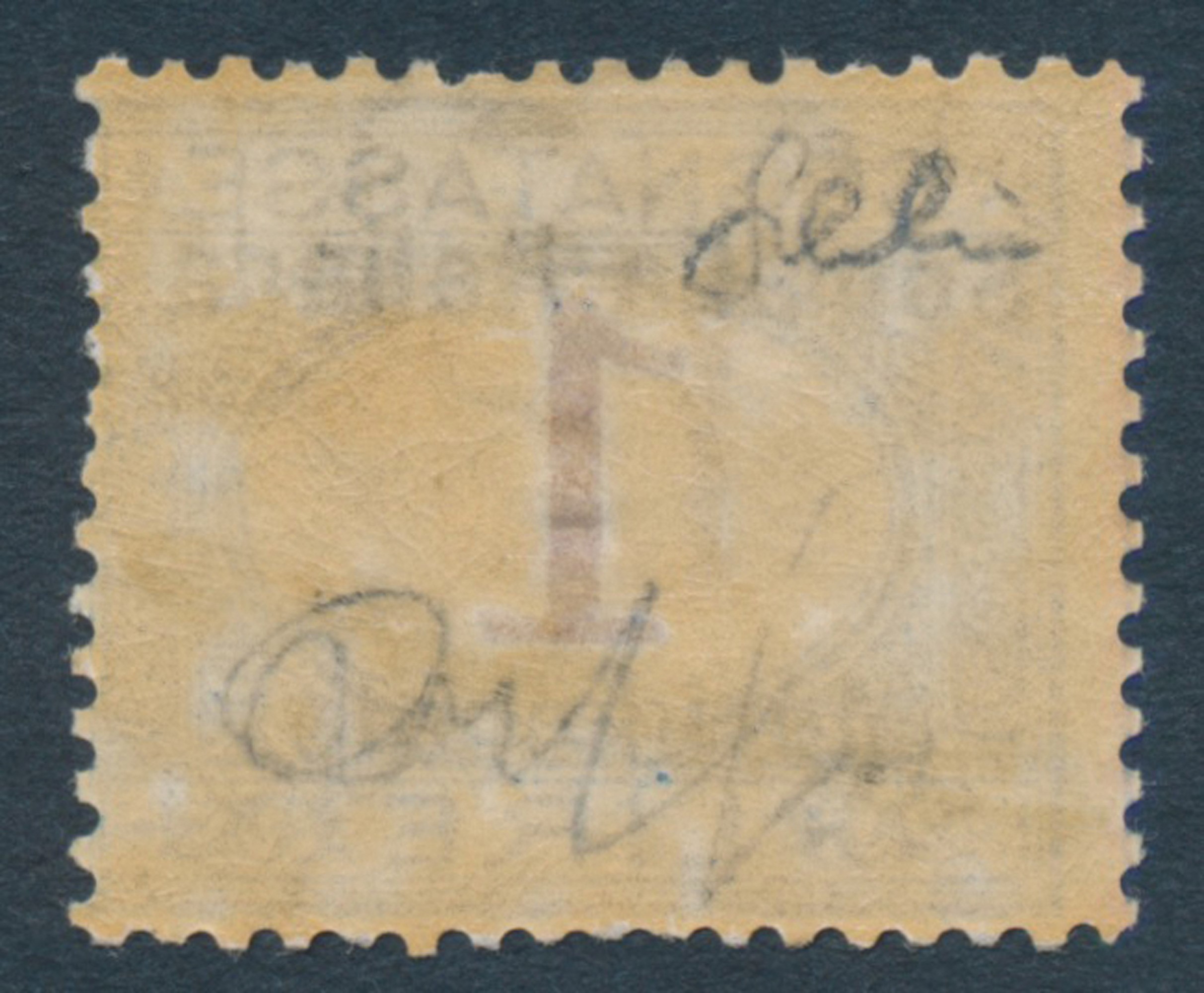 1906 - Colonie Italiane - Somalia - Segnatasse - 1 Lire Azzurro e Carminio (sass. 8).