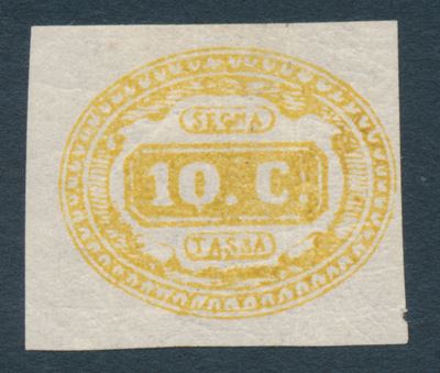 1863 - Regno D’italia - Segnatasse - 1 Giallo (sass. 1).