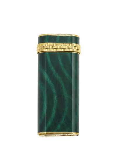 Cartier, Paris, Accendino con smalto effetto malachite