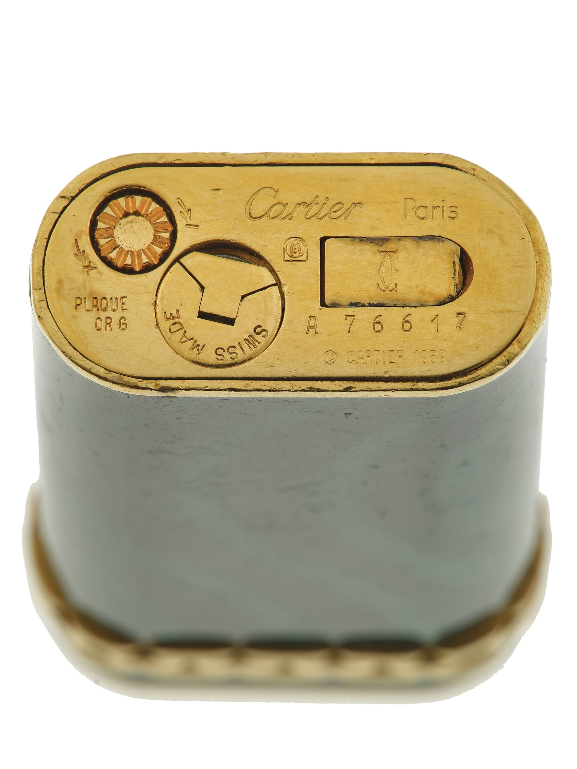 Cartier, Paris, Accendino con smalto effetto malachite