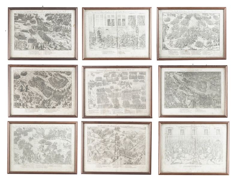 Jean-Jacques Perissin (1536 - 1617) - Jean Tortorel Collezione di nove stampe di battaglie delle guerre di religione francesi  - Asta Stampe Antiche e Moderne - Cambi Casa d'Aste