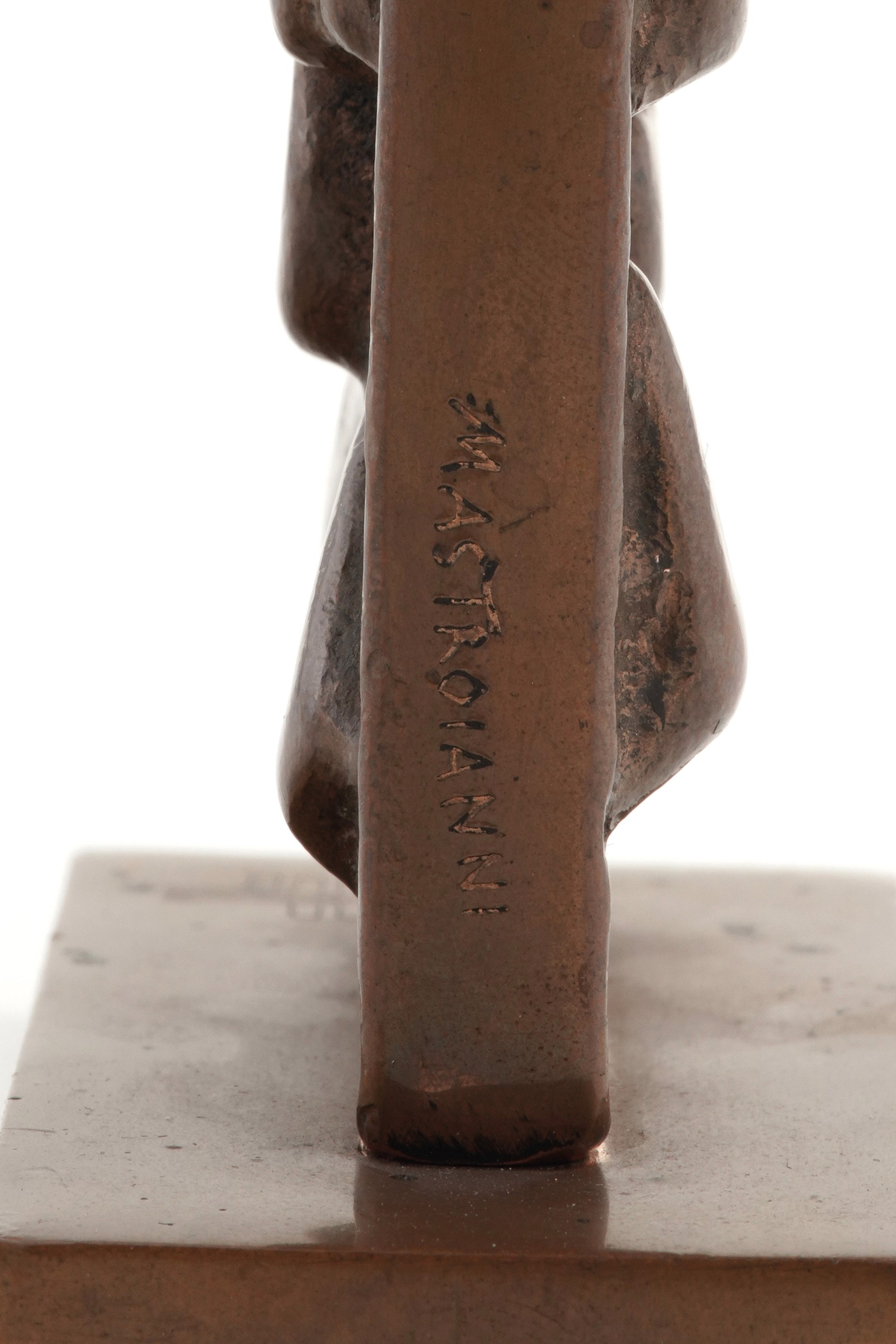 Umberto Mastroianni - Bifacciale, scultura in bronzo