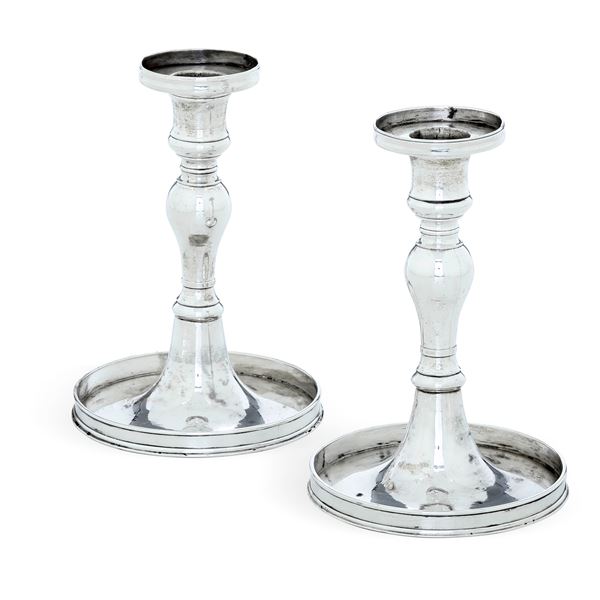 Coppia di candelieri. Mantova fine XVIII secolo