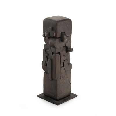 Verticale - scultura multiplo in bronzo