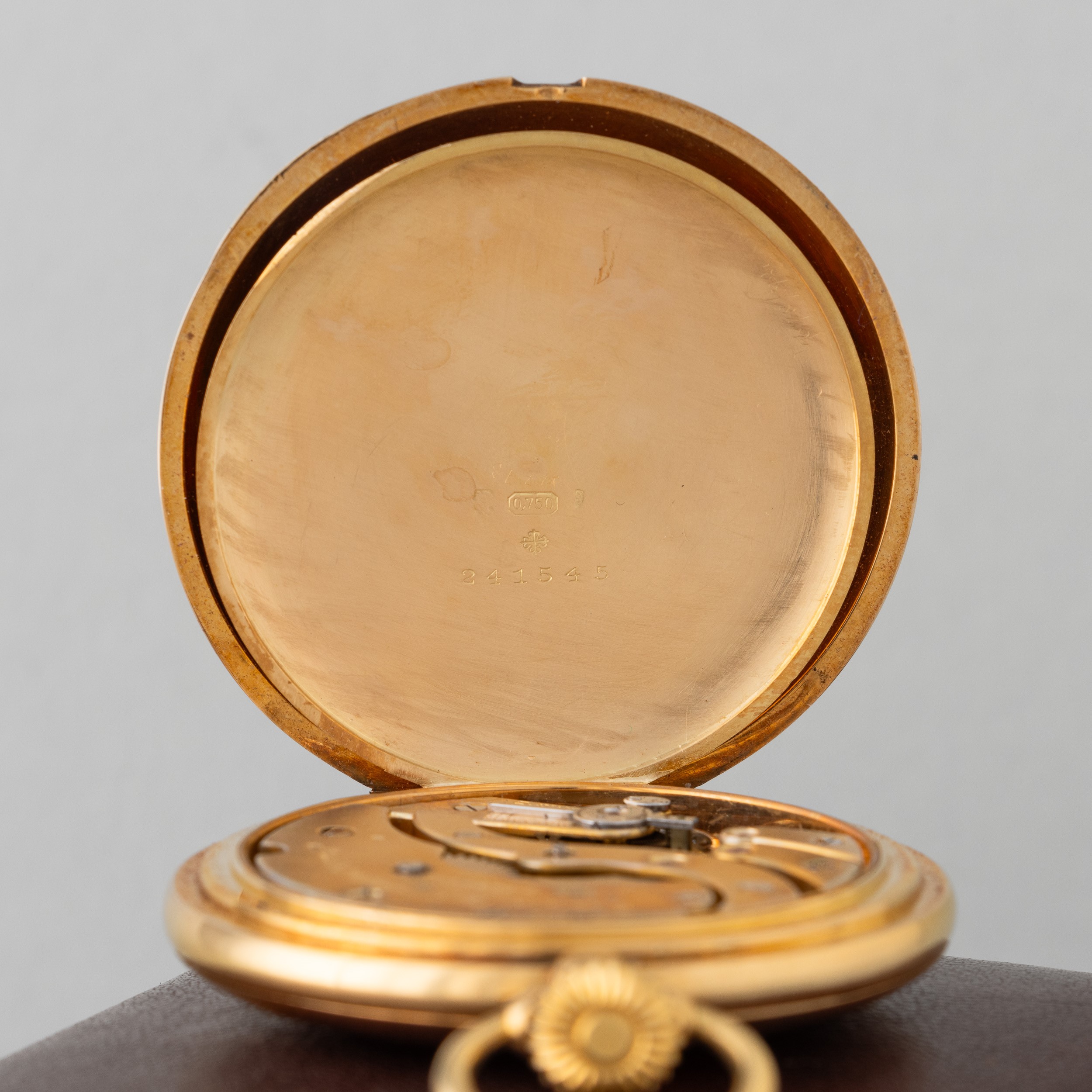 Patek Philippe - Pocket Watch Savonette in Oro Giallo 18k, Quadrante in Smalto Bianco con Numeri ...