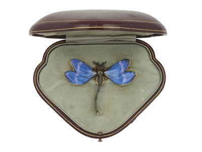 Spilla “libellula” con Smalti