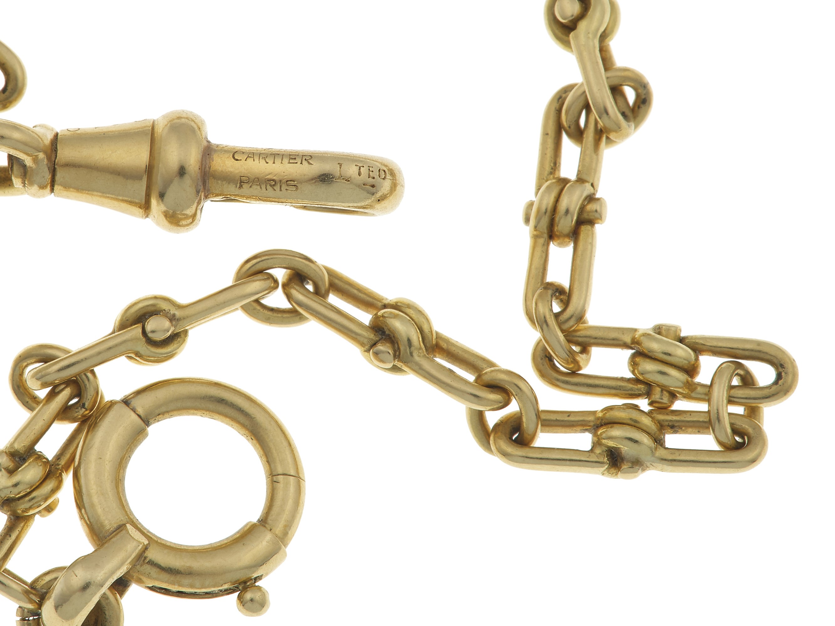 Cartier, Paris, catena da orologio in oro giallo 750/1000