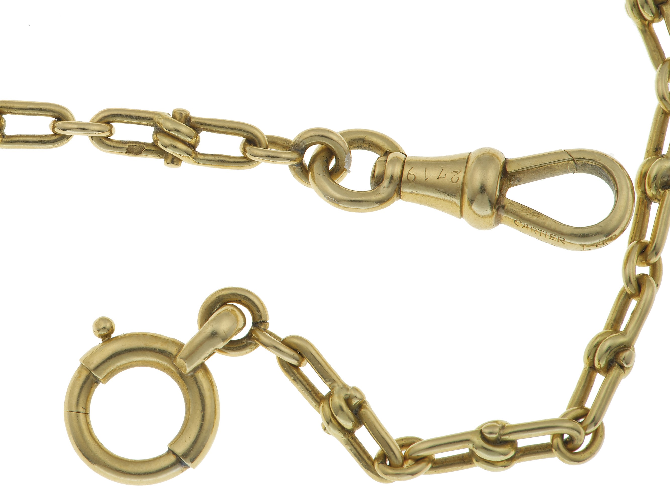 Cartier, Paris, catena da orologio in oro giallo 750/1000
