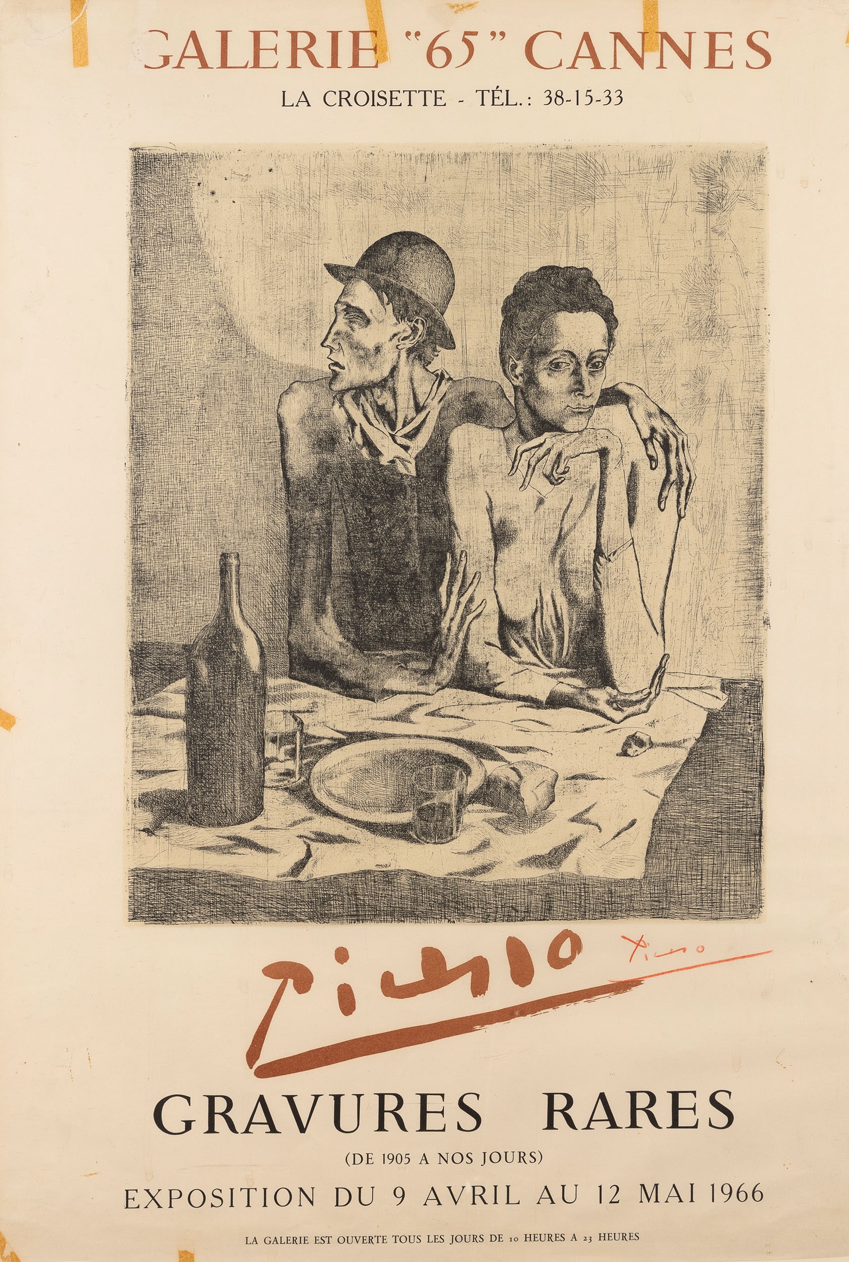 Pablo Picasso - Gravures Rares - Exposition Du 9 Avril 1966