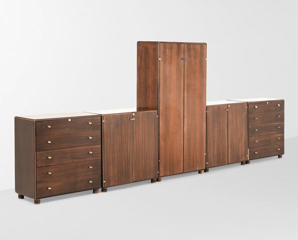 Afra e Tobia Scarpa - Cinque mobili contenitori della serie Torcello.