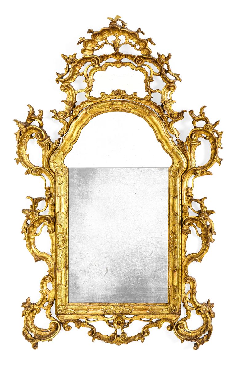 Coppia di grandi specchiere. Venezia, XVIII secolo  - Asta Fine Art Selection - Cambi Casa d'Aste