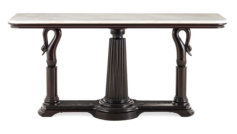 Consolle in legno intagliato ed ebanizzato. Napoli, prima metà del XIX secolo  - Auction Italian Residences - Cambi Casa d'Aste