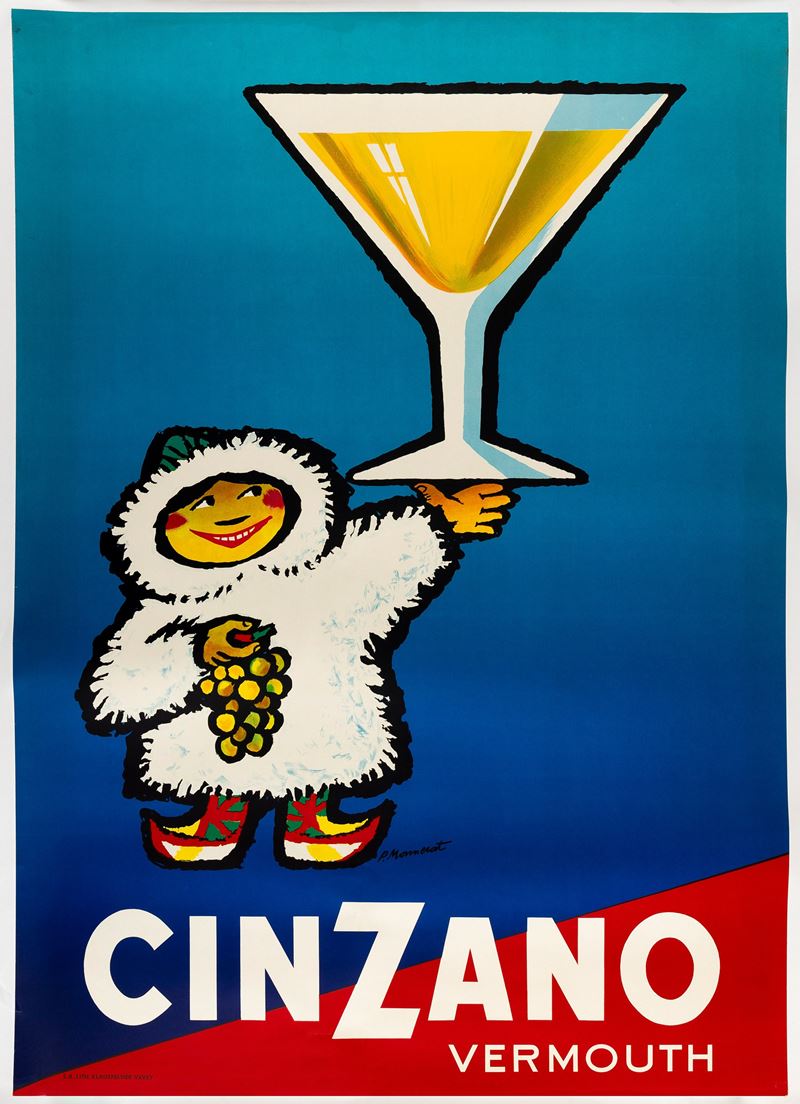 Pierre Monnerat : Cinzano Vermout  - Auction POP Culture and Vintage Posters - Cambi Casa d'Aste