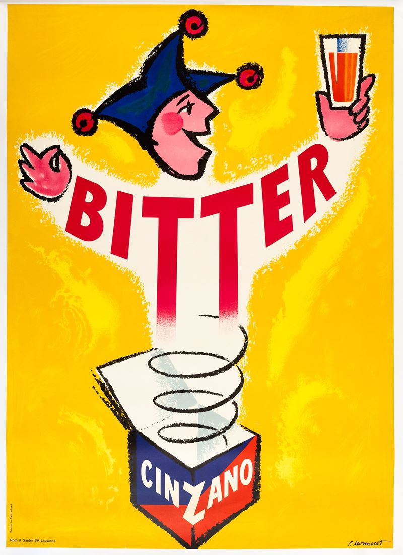 Pierre Monnerat : Bitter Cinzano  - Auction POP Culture and Vintage Posters - Cambi Casa d'Aste