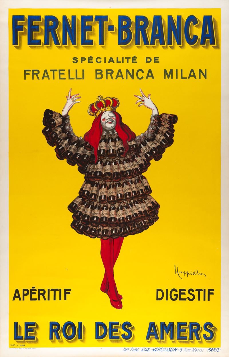 Leonetto Cappiello : Fernet Branca - Milano  - Auction POP Culture and Vintage Posters - Cambi Casa d'Aste