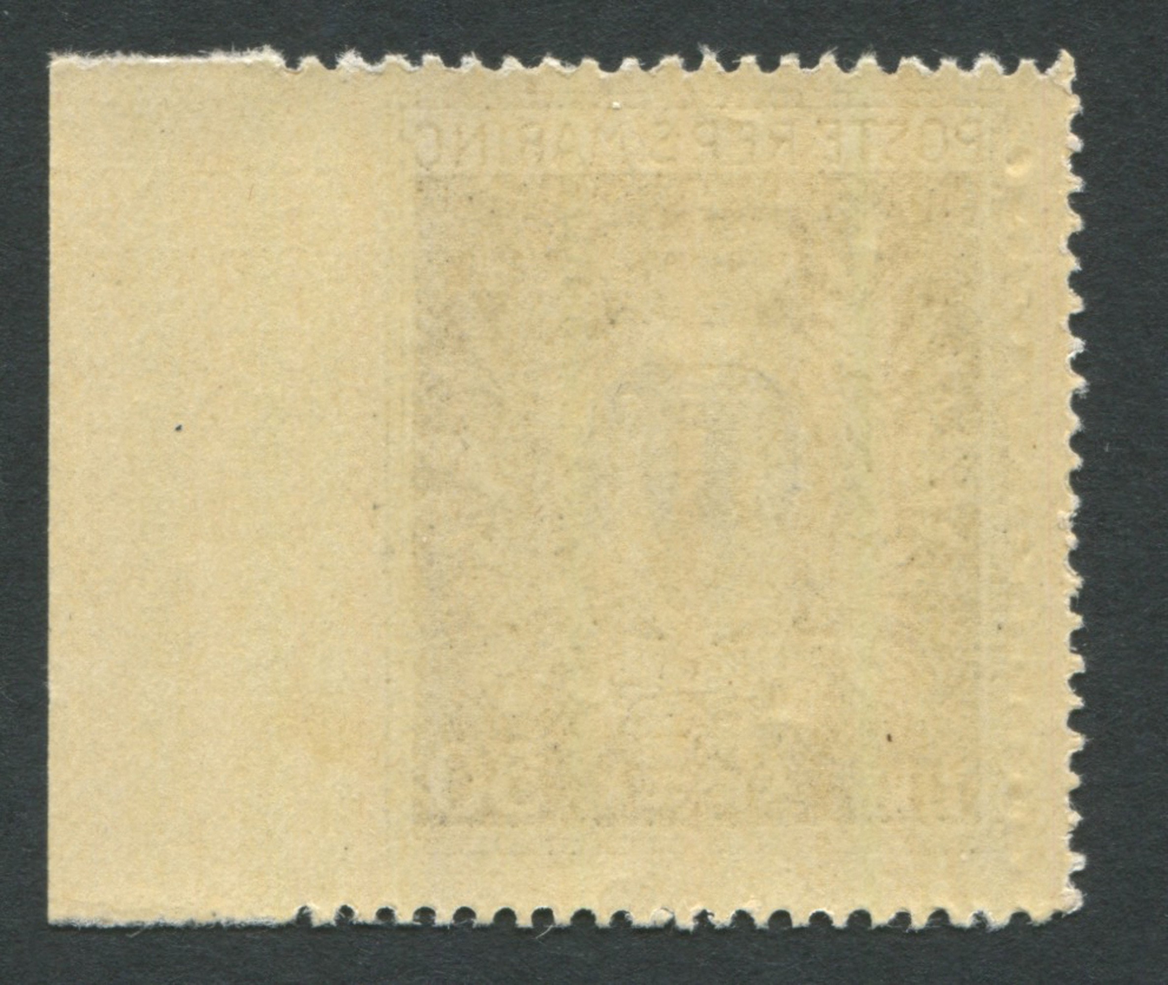 1946 - San Marino - Serie “stemmi” - 50 Lire Oliva e Oltremare Non Dentellato a Destra (sass. 295...