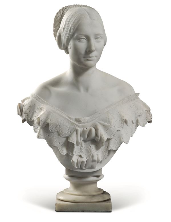 Vincenzo Vela - Busto di gentildonna