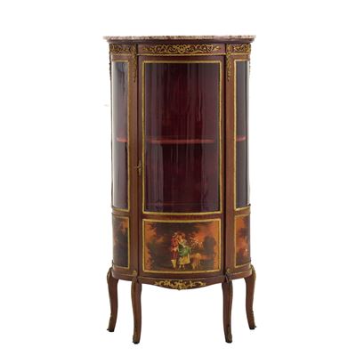 Vetrina a Mezzaluna Stile Napoleone III. XIX-XX Secolo