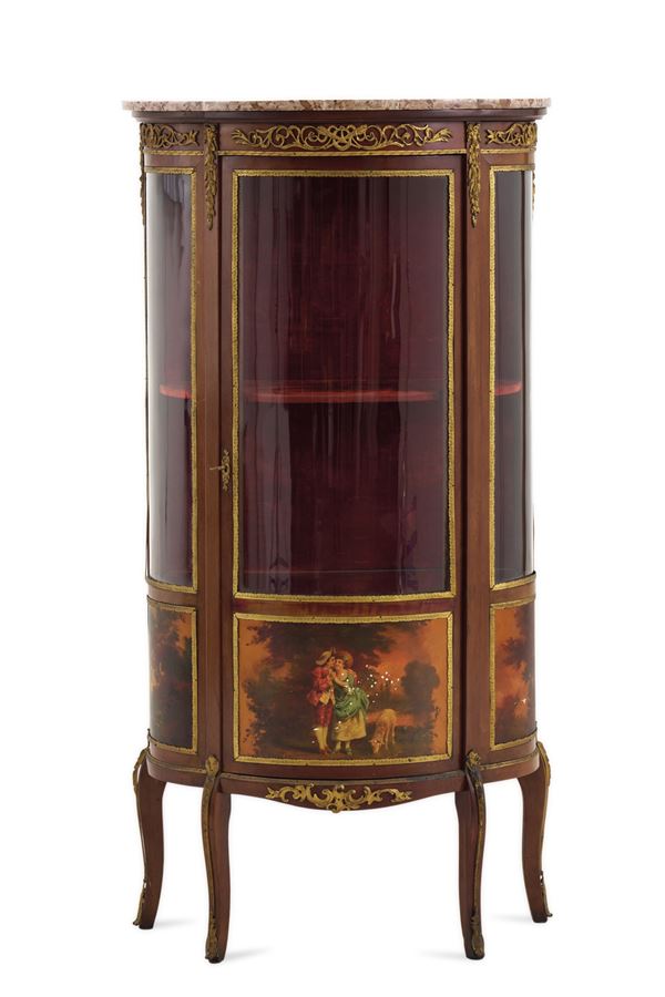 Vetrina a mezzaluna stile Napoleone III. XIX-XX secolo