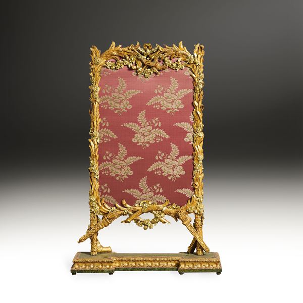 Parascintille in legno scolpito. Francia o Piemonte, XVIII secolo