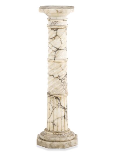 Colonna in Marmo Scolpito. XIX-XX Secolo