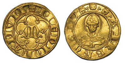 Milano. Luchino e Giovanni Visconti, 1339-1354. Mezzo Ambrosino.