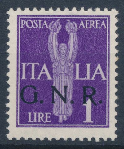 1944 – Repubblica Sociale Italiana – Posta Aerea - Emissione della “guardia Nazionale Repubblican...