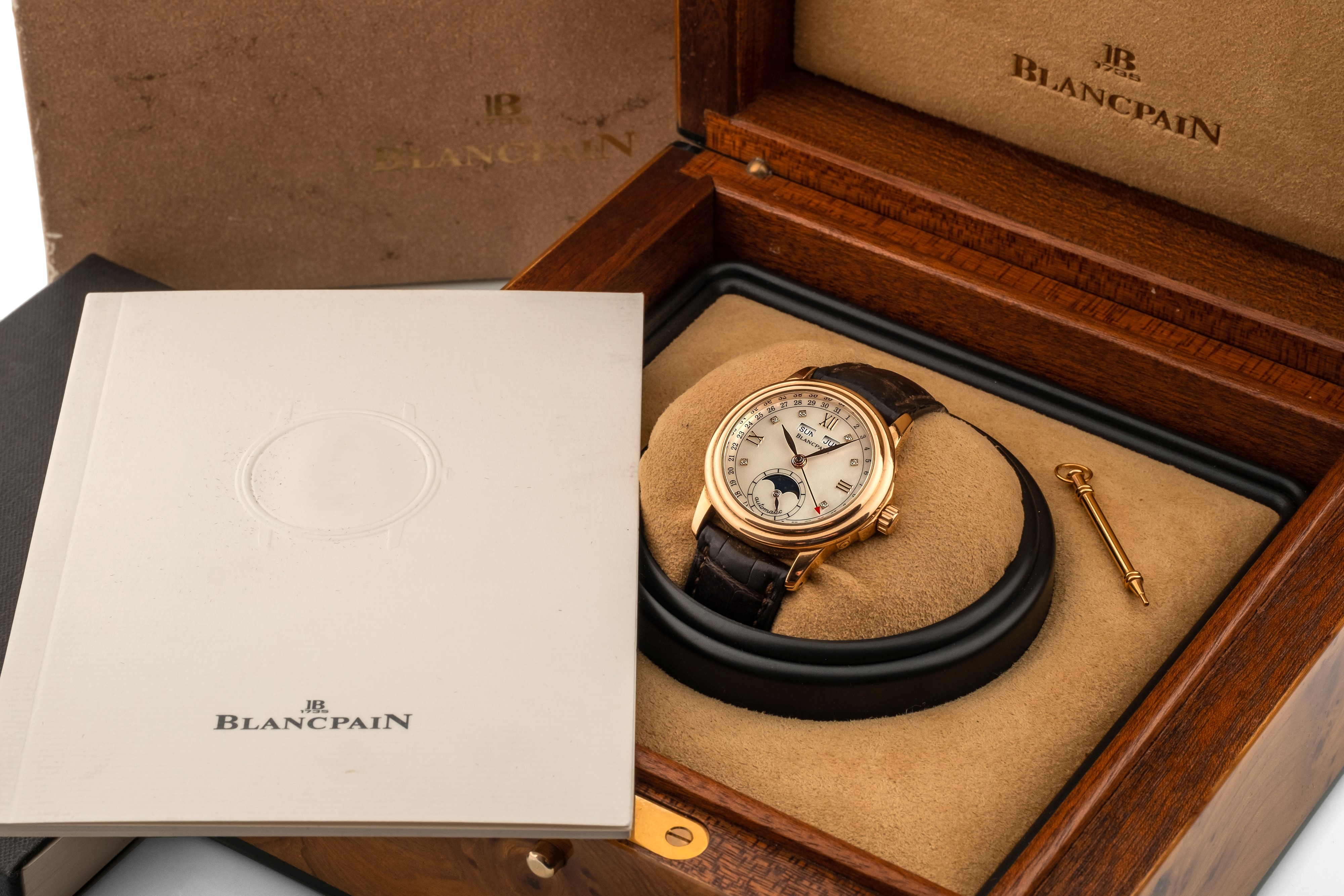 Blancpain - Calendario Completo e Fasi Lunari Ref 2360 in Oro Rosa 18k , Quadrante Madreperla con...