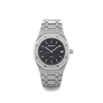Royal Oak Ref 14790st in Acciaio, Quadrante Blu Petit Tapisserie con Scatola e Garanzia, Circa 20...