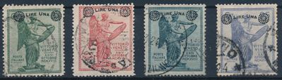 1924 – Regno D’italia – Vittoria Soprastampata – Serie Completa Usata (sass. S.30).