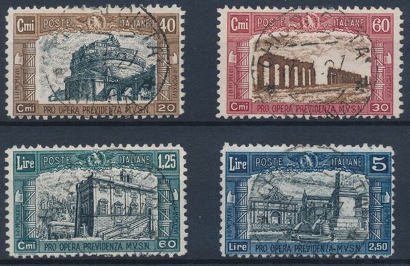 1926 – Regno d’Italia – Milizia I serie completa usata (Sass. S.43).