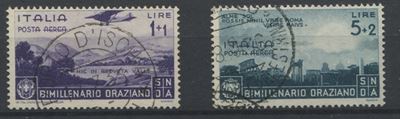 1936 – Regno D’italia – “bimillenario della Nascita di Orazio” – Posta Aerea – i Due Alti Valori ...