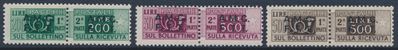 1947-48 - Territorio Libero di Trieste – Zona a – Pacchi Postali – Francobolli per Pacchi Postali...