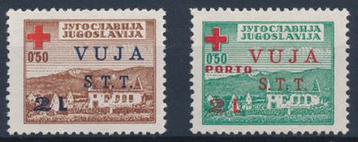 1948 - Territorio Libero di Trieste – Zona B – “pro Croce Rossa”, Serie Completa (sass. S.2).