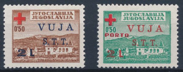 1948 - Territorio libero di Trieste – Zona B – “Pro Croce Rossa”, serie completa (Sass. S.2).