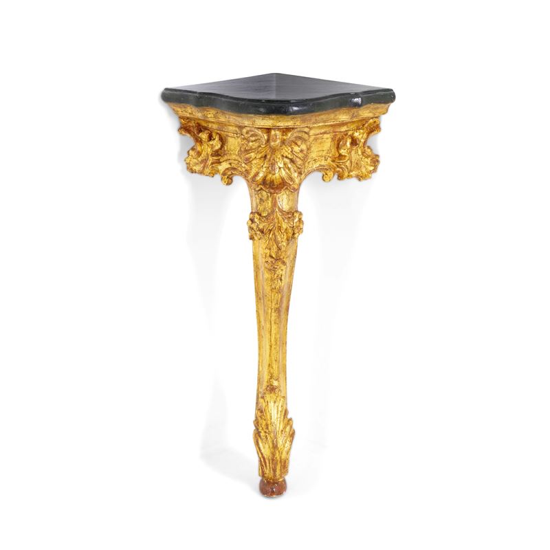 Piccola console angolare Luigi XV. Genova, XVIII secolo  - Auction Italian Mansions - Cambi Casa d'Aste