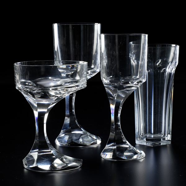 Servizio di calici “Narcisse” Francia, Manifattura Baccarat, ultimo terzo del XX secolo