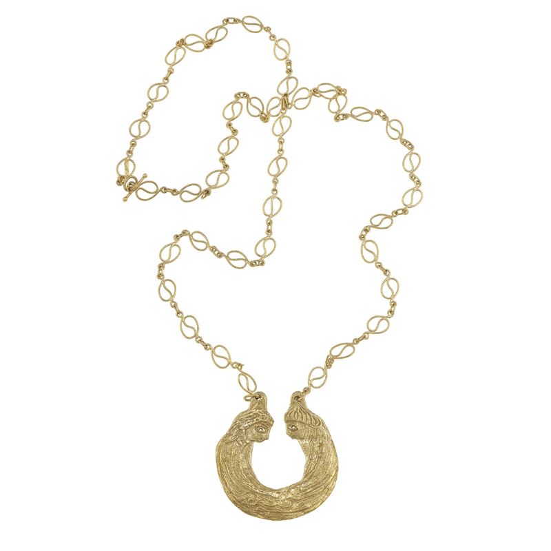 Gold chain with pendant  - Auction Jewels - Cambi Casa d'Aste