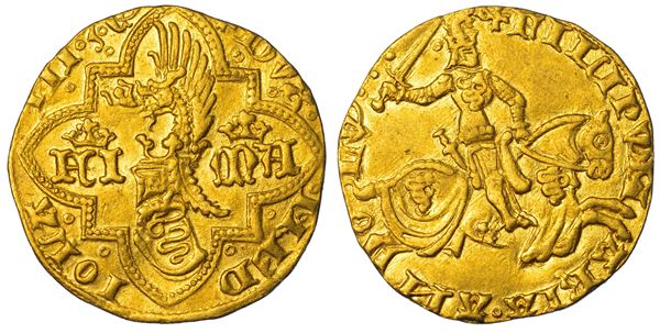 MILANO. FILIPPO MARIA VISCONTI 1412-1447.  Fiorino o ducato. 