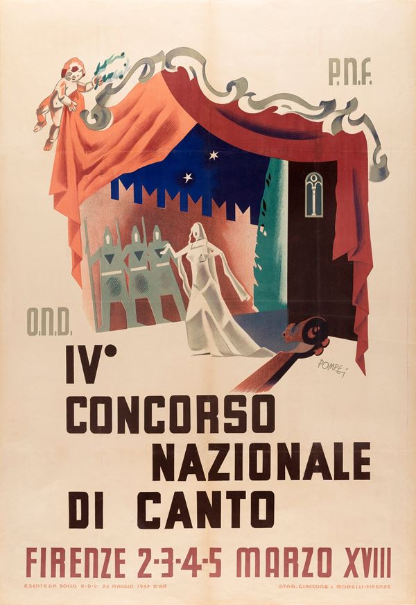IV° Concorso Nazionale di Canto, Firenze  Centenario della Nascita di Alfredo Catalani, Lucca