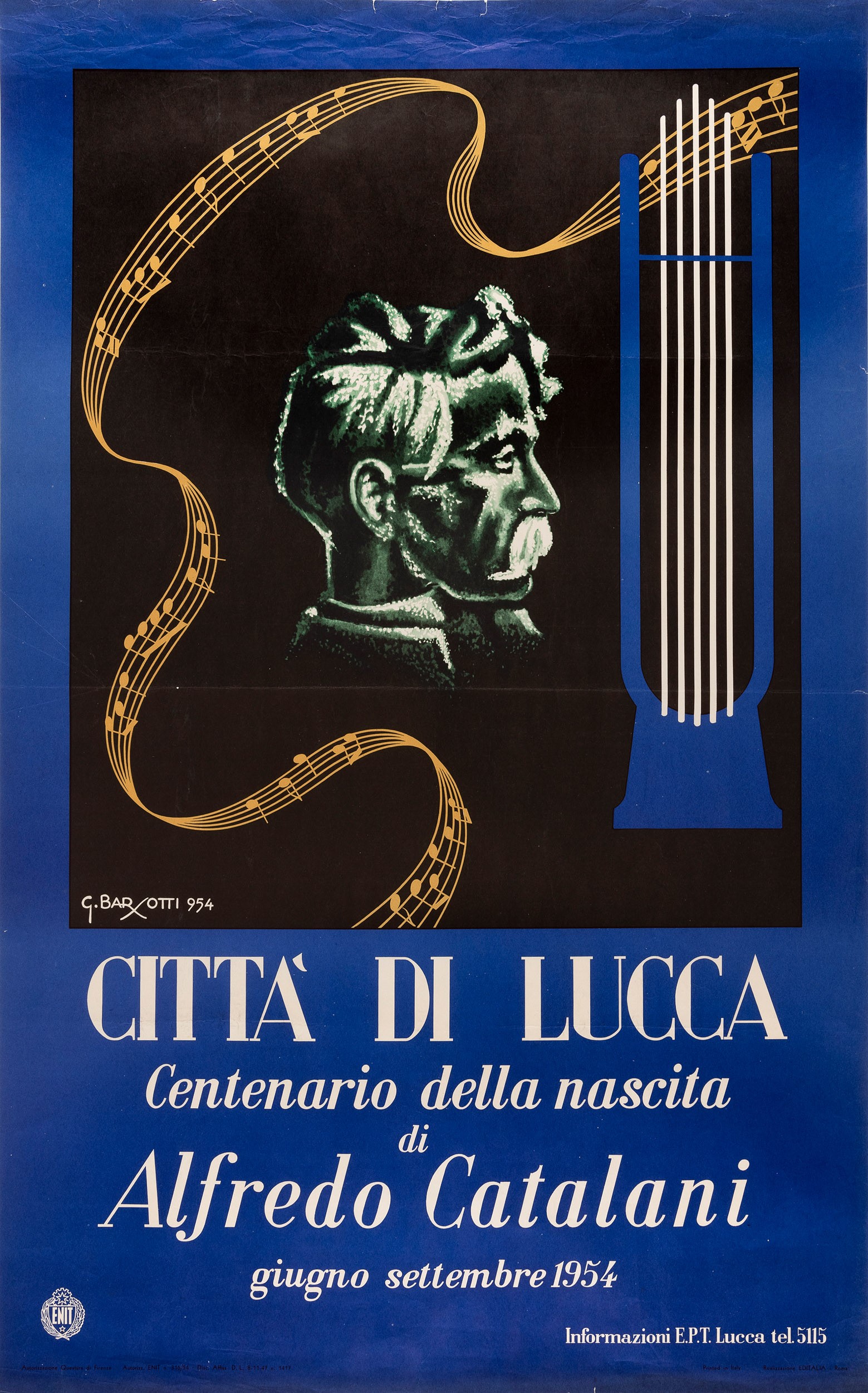 Pompei Mario - Barotti G. - IV° Concorso Nazionale di Canto, Firenze Centenario della Nascita di ...
