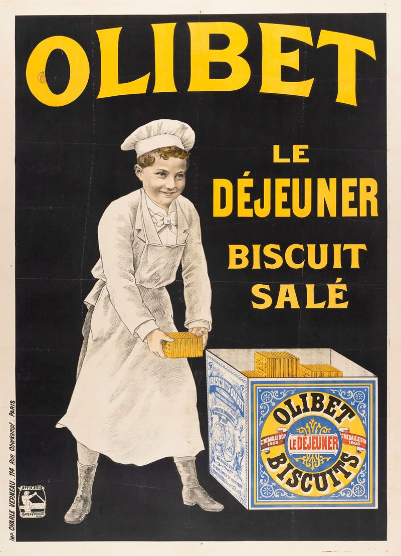 Anonimo : Olibet Biscut  - Auction POP Culture and Vintage Posters - Cambi Casa d'Aste